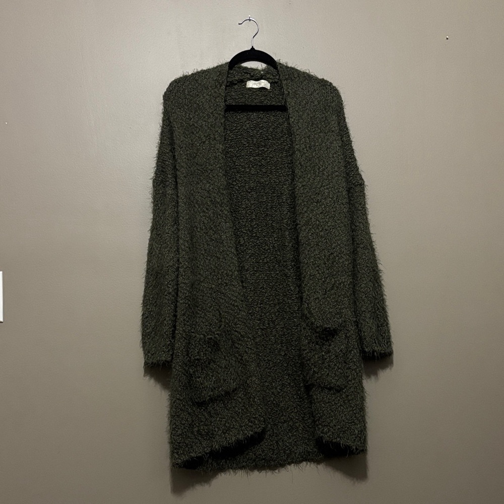 Dark Green Women's Cardigan